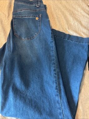 Democracy Women's Dark Blue Wide Leg Denim Jeans
